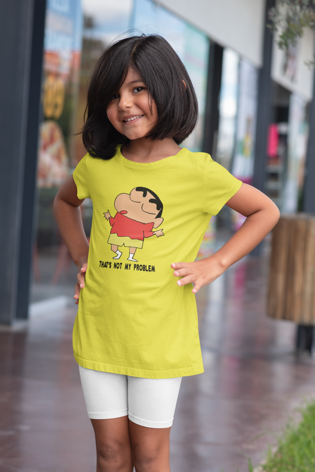 Thats Not My Problem Half Sleeves T-Shirt For Girls -KidsFashionVilla