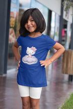 Load image into Gallery viewer, Hello Kitty Half Sleeves T-Shirt For Girls -KidsFashionVilla
