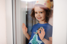 Load image into Gallery viewer, Cute Cartoon Half Sleeves T-Shirt For Girls -KidsFashionVilla
