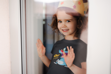Load image into Gallery viewer, Cute Cartoon Half Sleeves T-Shirt For Girls -KidsFashionVilla
