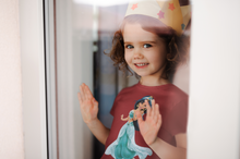 Load image into Gallery viewer, Cute Cartoon Half Sleeves T-Shirt For Girls -KidsFashionVilla

