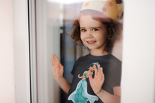 Load image into Gallery viewer, Cute Cartoon Half Sleeves T-Shirt For Girls -KidsFashionVilla
