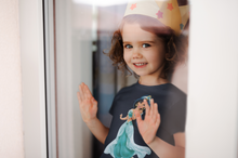 Load image into Gallery viewer, Cute Cartoon Half Sleeves T-Shirt For Girls -KidsFashionVilla
