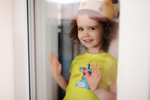 Load image into Gallery viewer, Cute Cartoon Half Sleeves T-Shirt For Girls -KidsFashionVilla
