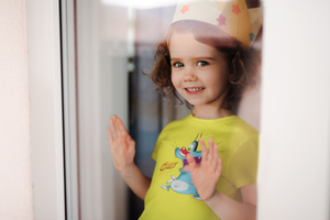 Cute Cartoon Half Sleeves T-Shirt For Girls -KidsFashionVilla