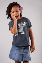 Load image into Gallery viewer, Cute Cartoon Half Sleeves T-Shirt For Girls -KidsFashionVilla
