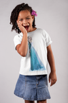 Cute Princess Half Sleeves T-Shirt For Girls -KidsFashionVilla