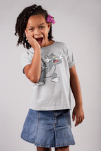 Load image into Gallery viewer, Cute Cartoon Half Sleeves T-Shirt For Girls -KidsFashionVilla
