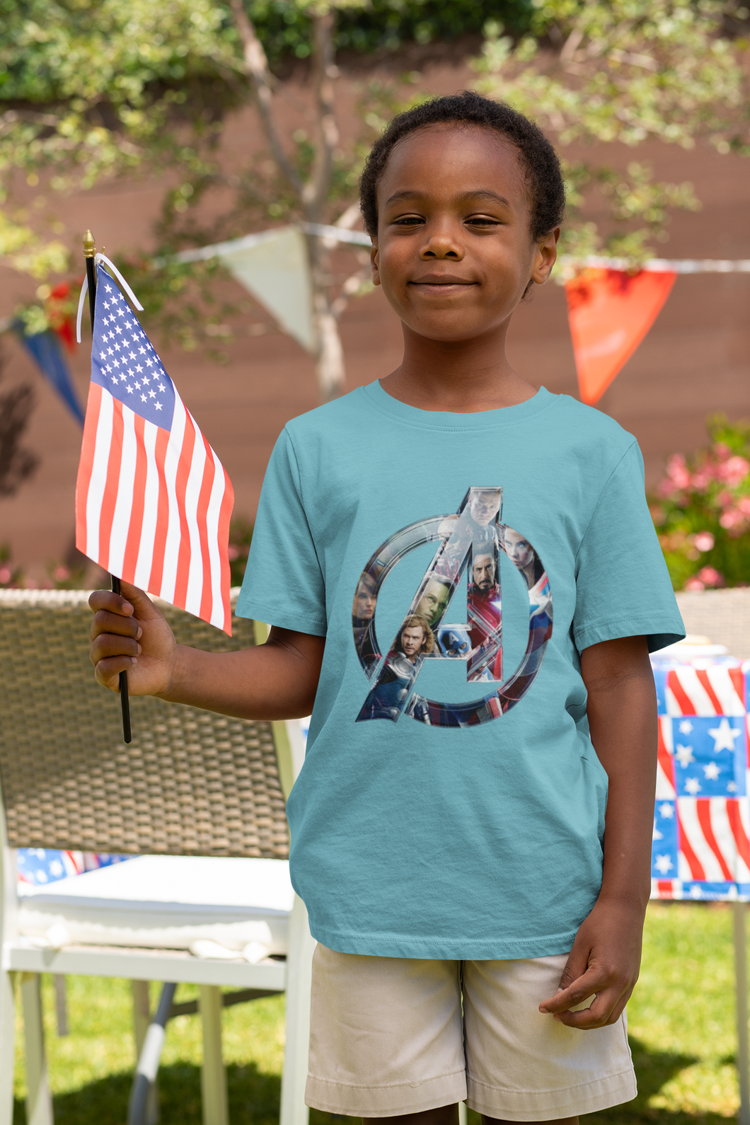 Superhero Half Sleeves T-Shirt for Boy-KidsFashionVilla
