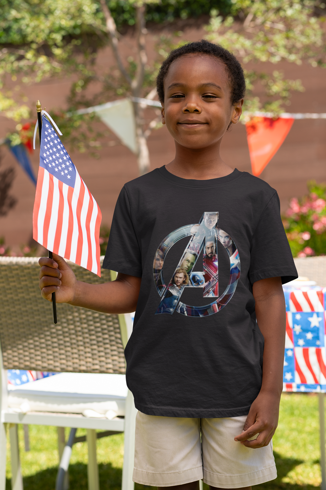 Superhero Half Sleeves T-Shirt for Boy-KidsFashionVilla