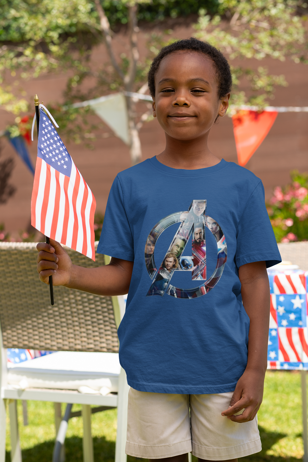 Superhero Half Sleeves T-Shirt for Boy-KidsFashionVilla