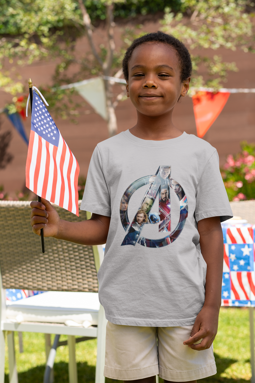 Superhero Half Sleeves T-Shirt for Boy-KidsFashionVilla