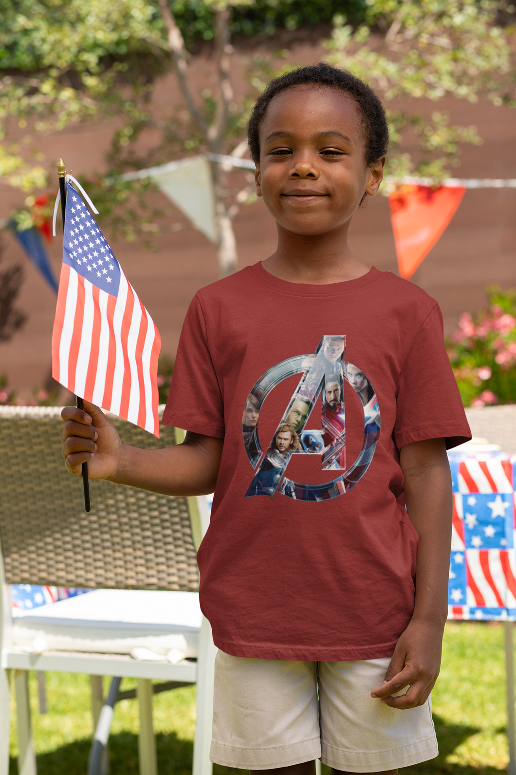 Superhero Half Sleeves T-Shirt for Boy-KidsFashionVilla