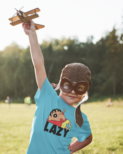Lazy Half Sleeves T-Shirt for Boy-KidsFashionVilla