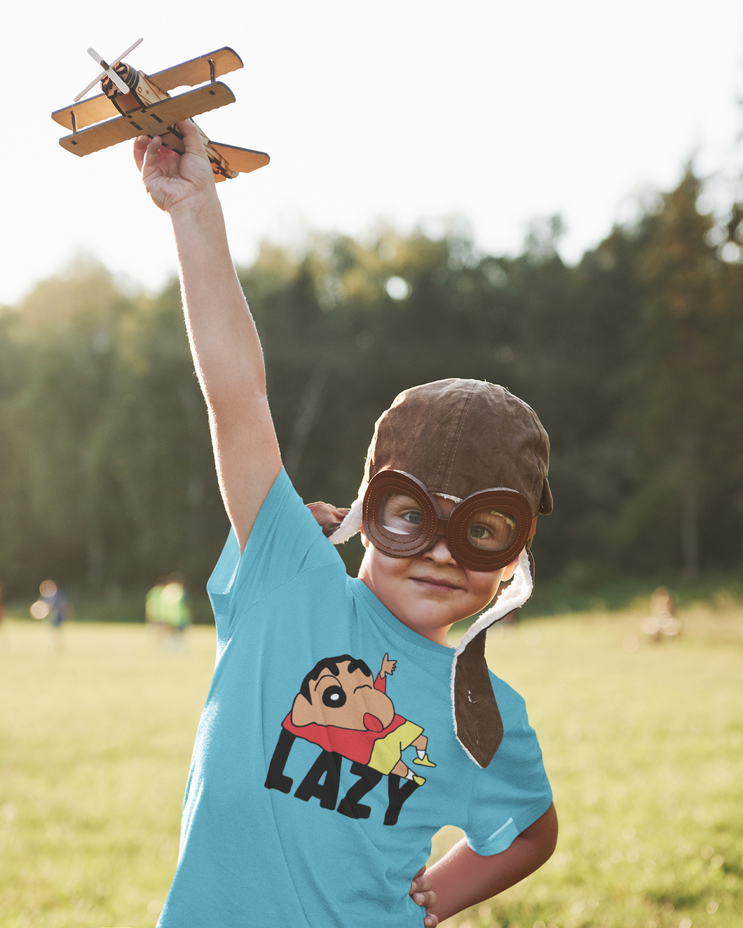 Lazy Half Sleeves T-Shirt for Boy-KidsFashionVilla