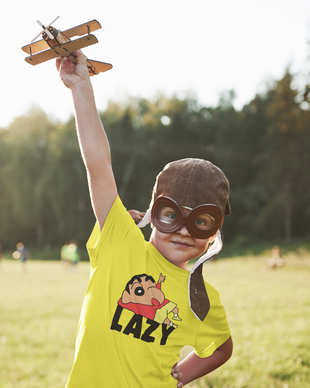 Lazy Half Sleeves T-Shirt for Boy-KidsFashionVilla
