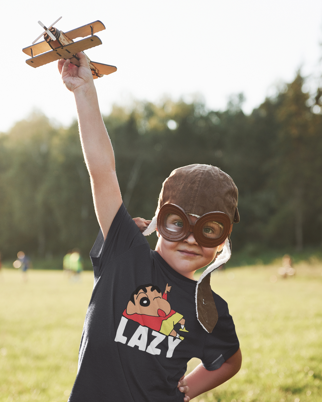 Lazy Half Sleeves T-Shirt for Boy-KidsFashionVilla