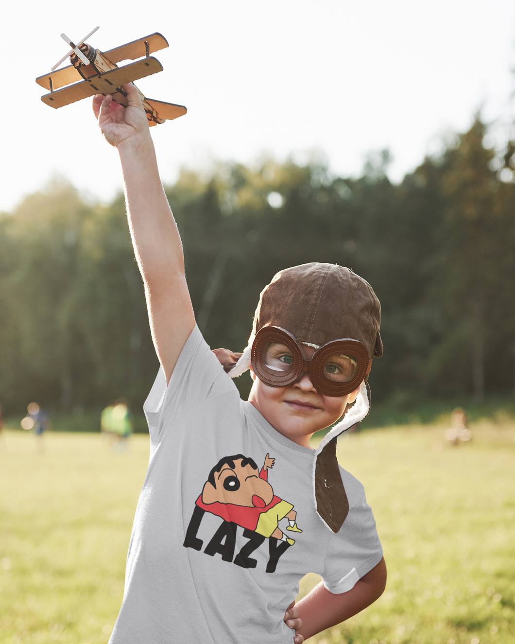 Lazy Half Sleeves T-Shirt for Boy-KidsFashionVilla
