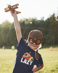 Lazy Half Sleeves T-Shirt for Boy-KidsFashionVilla