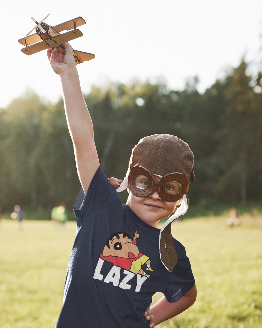 Lazy Half Sleeves T-Shirt for Boy-KidsFashionVilla