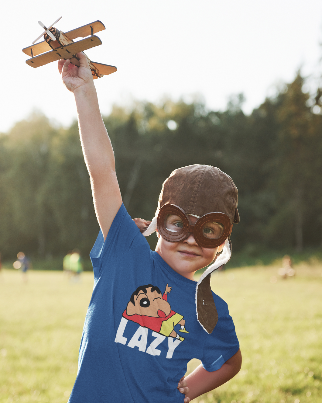 Lazy Half Sleeves T-Shirt for Boy-KidsFashionVilla