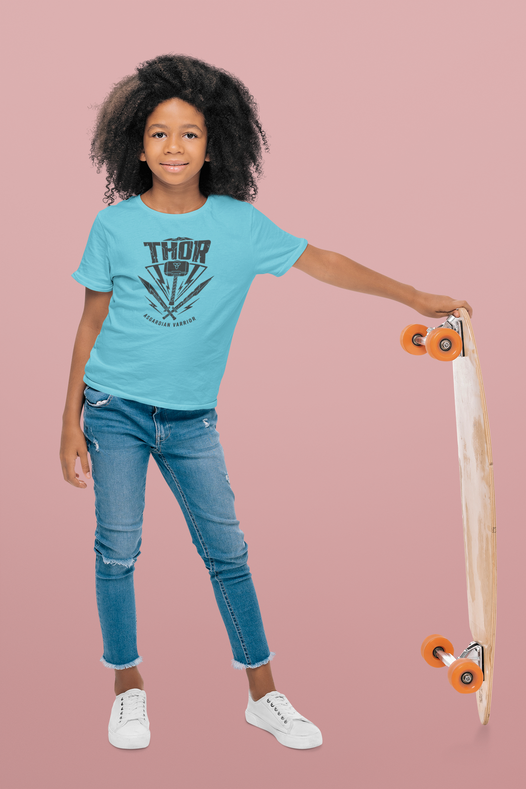 Thor Web Series Half Sleeves T-Shirt For Girls -KidsFashionVilla