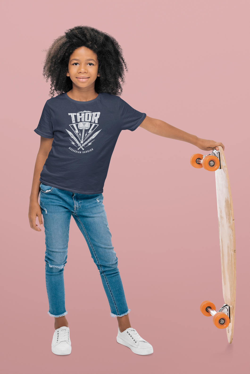Thor Web Series Half Sleeves T-Shirt For Girls -KidsFashionVilla