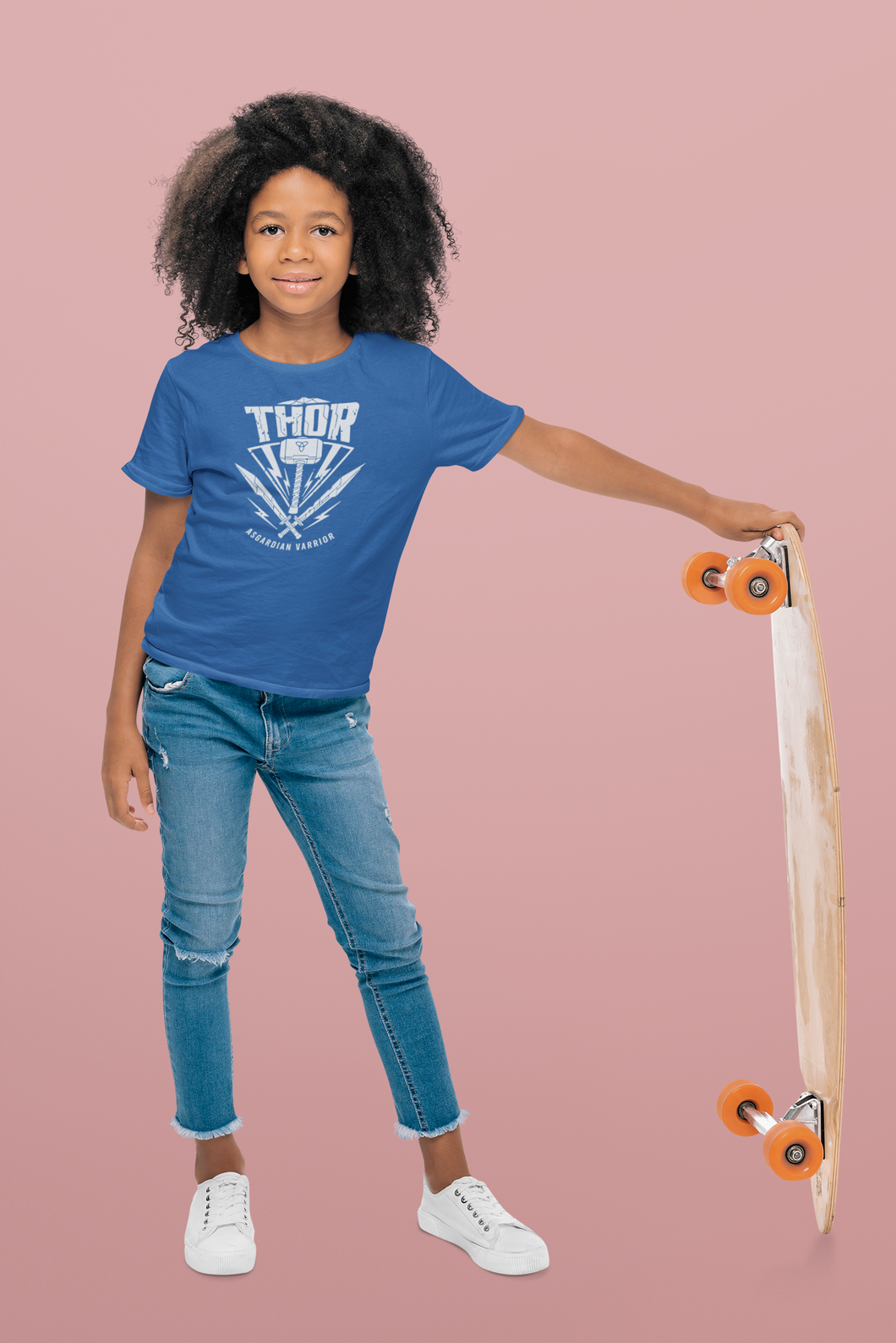 Thor Web Series Half Sleeves T-Shirt For Girls -KidsFashionVilla