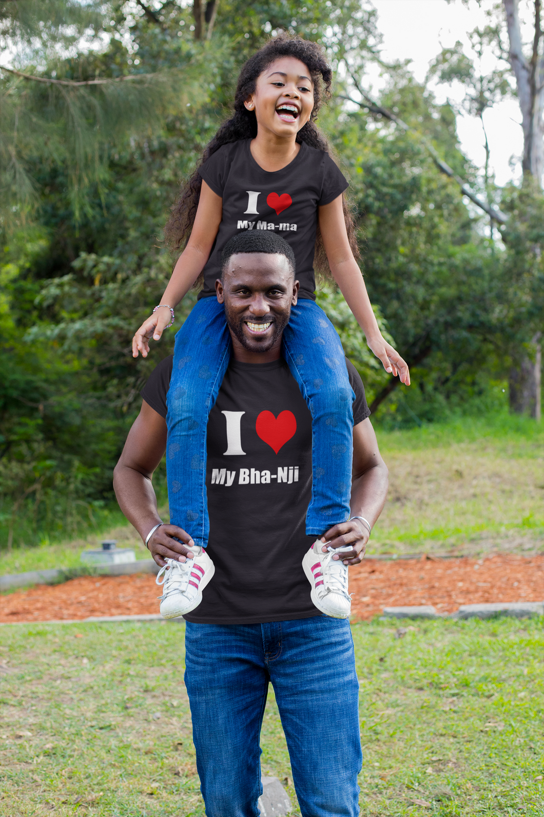 I Love My Mama Bhanji Family Relation Matching T-Shirt- KidsFashionVilla