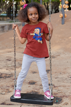 Load image into Gallery viewer, Cute Cartoon Half Sleeves T-Shirt For Girls -KidsFashionVilla

