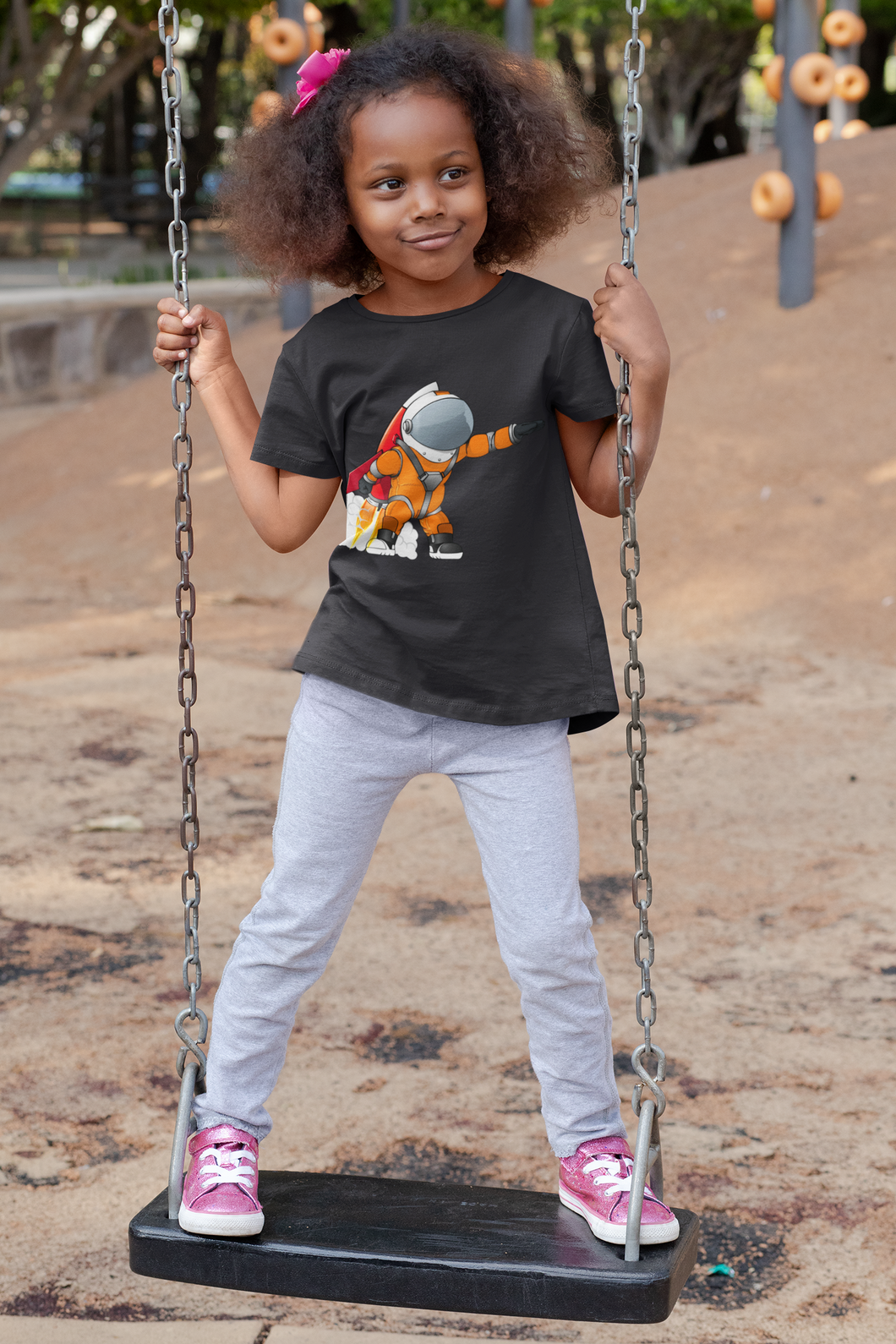 Future Astronaut Half Sleeves T-Shirt For Girls -KidsFashionVilla