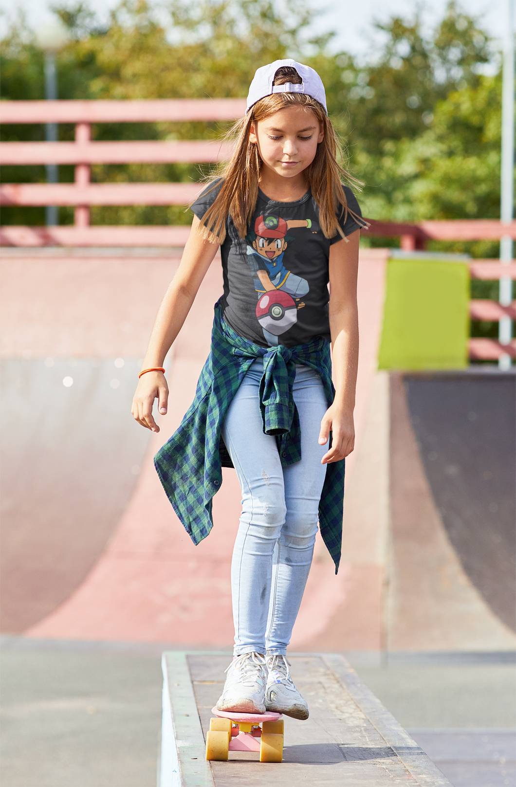 Cute Cartoon Half Sleeves T-Shirt For Girls -KidsFashionVilla