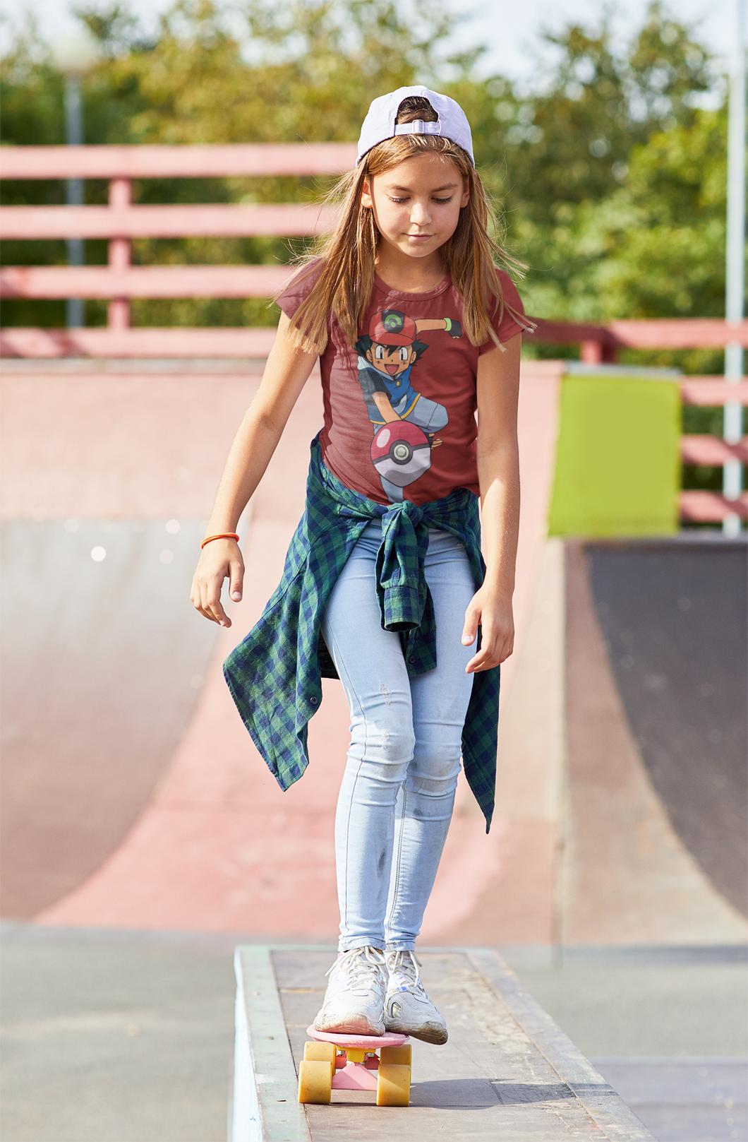 Cute Cartoon Half Sleeves T-Shirt For Girls -KidsFashionVilla