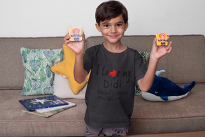 I Love My Didi Half Sleeves T-Shirt for Boy-KidsFashionVilla
