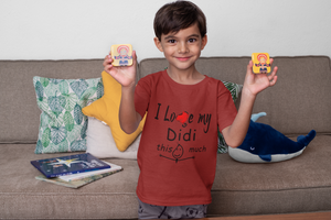 I Love My Didi Half Sleeves T-Shirt for Boy-KidsFashionVilla