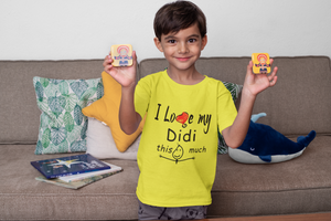 I Love My Didi Half Sleeves T-Shirt for Boy-KidsFashionVilla