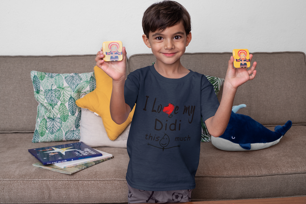 I Love My Didi Half Sleeves T-Shirt for Boy-KidsFashionVilla