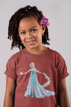 Load image into Gallery viewer, Cute Princess Half Sleeves T-Shirt For Girls -KidsFashionVilla
