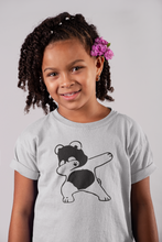 Load image into Gallery viewer, Panda Half Sleeves T-Shirt For Girls -KidsFashionVilla
