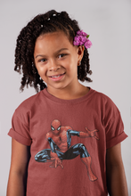 Load image into Gallery viewer, Cute Cartoon Half Sleeves T-Shirt For Girls -KidsFashionVilla
