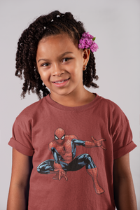 Cute Cartoon Half Sleeves T-Shirt For Girls -KidsFashionVilla