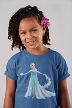 Load image into Gallery viewer, Cute Princess Half Sleeves T-Shirt For Girls -KidsFashionVilla
