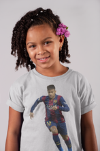 Load image into Gallery viewer, Neymar Jr Half Sleeves T-Shirt For Girls -KidsFashionVilla
