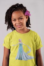Load image into Gallery viewer, Cute Princess Half Sleeves T-Shirt For Girls -KidsFashionVilla
