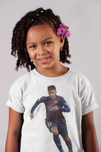 Load image into Gallery viewer, Neymar Jr Half Sleeves T-Shirt For Girls -KidsFashionVilla
