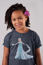 Load image into Gallery viewer, Cute Princess Half Sleeves T-Shirt For Girls -KidsFashionVilla
