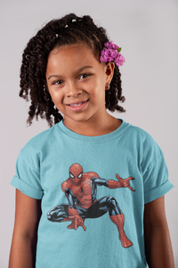 Cute Cartoon Half Sleeves T-Shirt For Girls -KidsFashionVilla