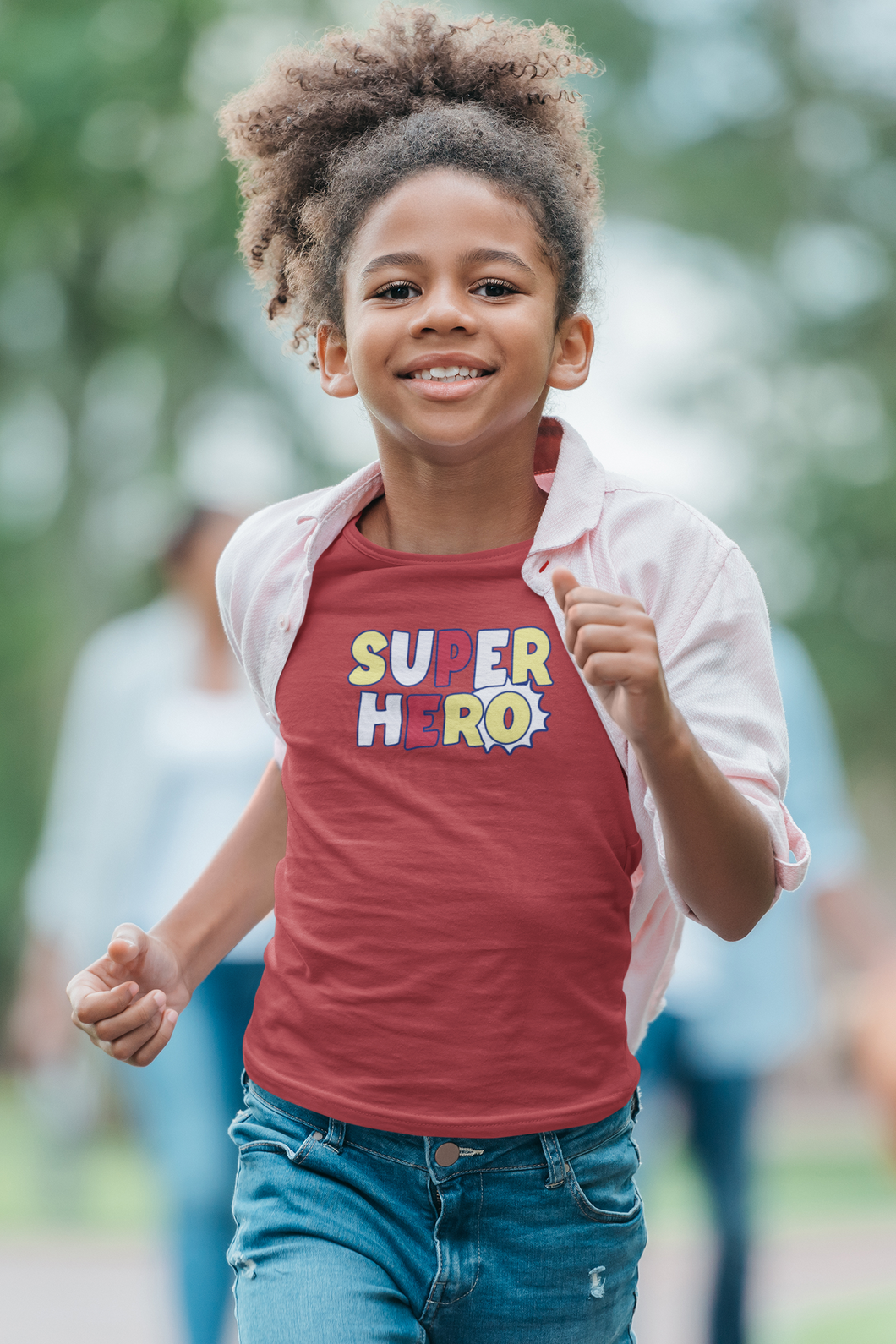 SuperHero Half Sleeves T-Shirt For Girls -KidsFashionVilla