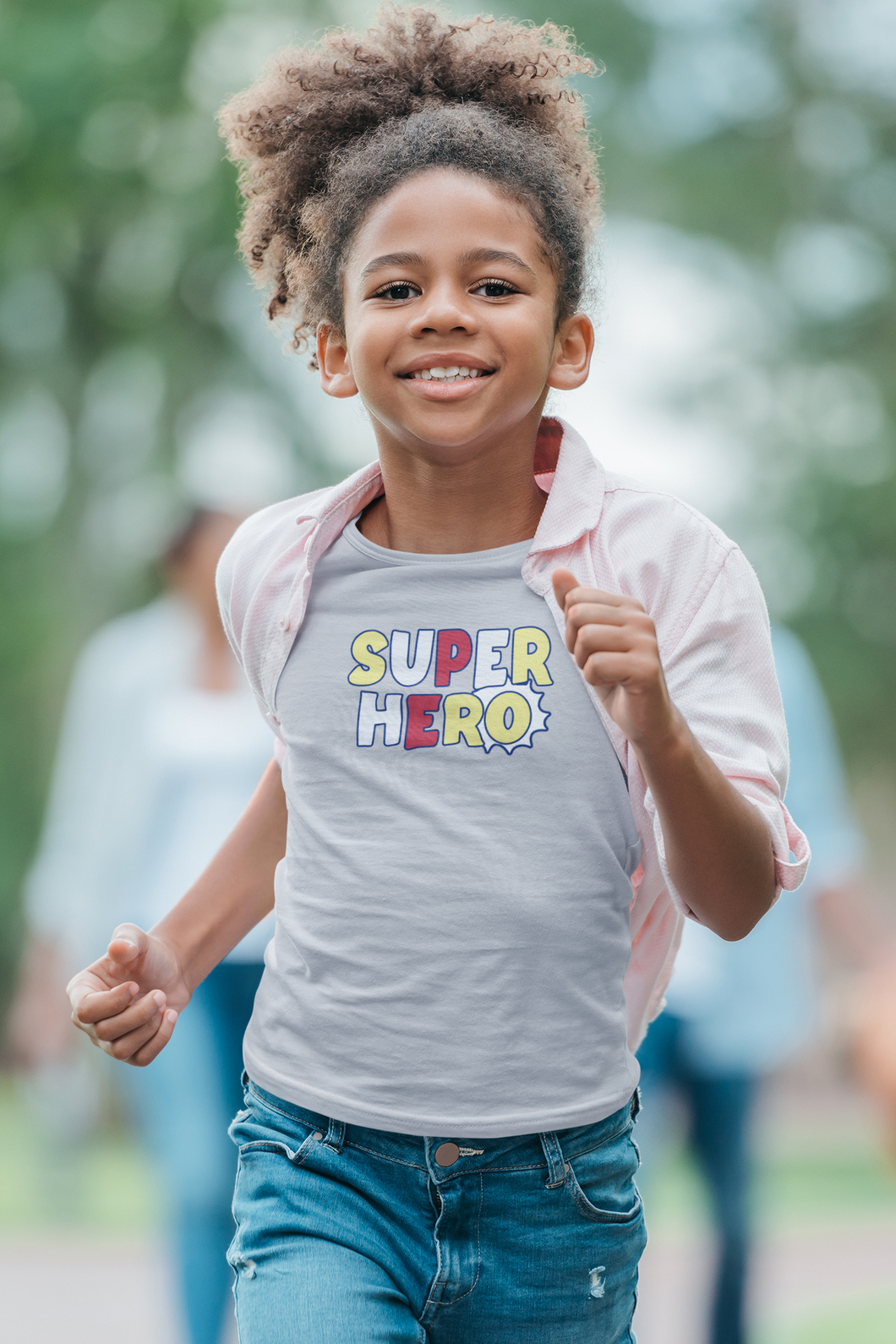 SuperHero Half Sleeves T-Shirt For Girls -KidsFashionVilla
