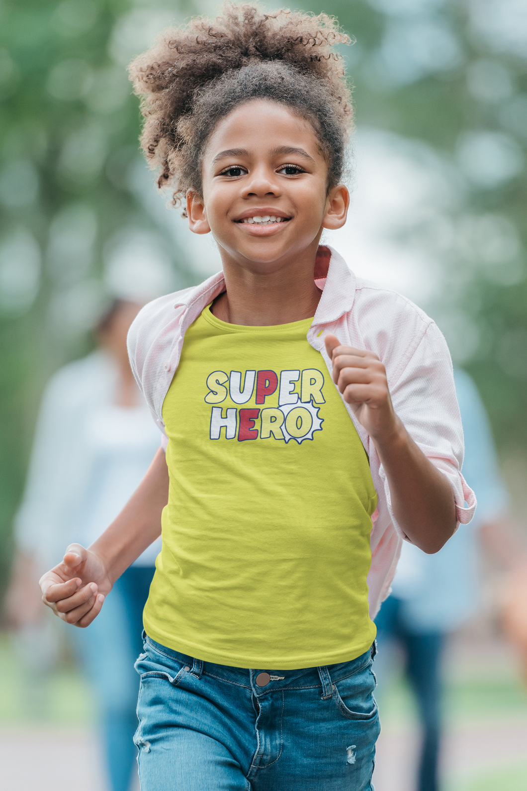 SuperHero Half Sleeves T-Shirt For Girls -KidsFashionVilla